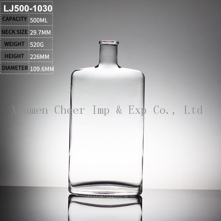 glass spirits bottle